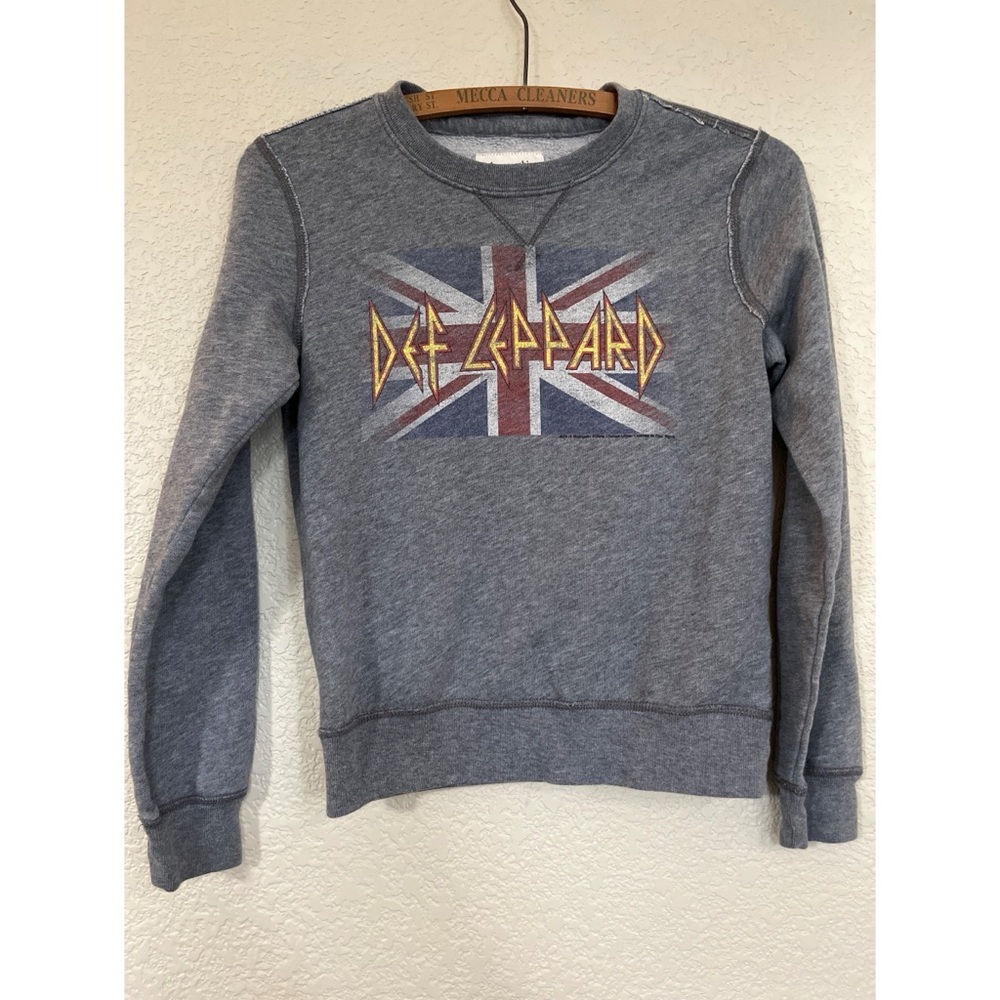 Abercrombie Kids Def Leppard Crewneck Sweatshirt Size 9-10